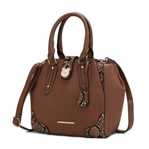 1371 Satchel Bag ’s, Vegan Leather Crossbody Handbag Top-Handle Purse by